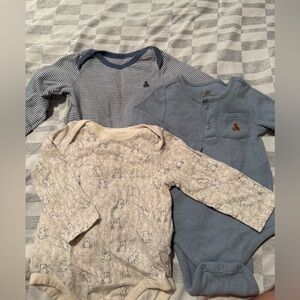 GAP Baby Bodysuit in Blue and Gray